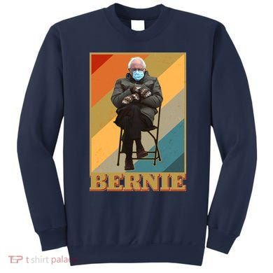Vintage Colorful Bernie Sanders Mittens Meme Sweatshirt