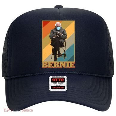 Vintage Colorful Bernie Sanders Mittens Meme Hat