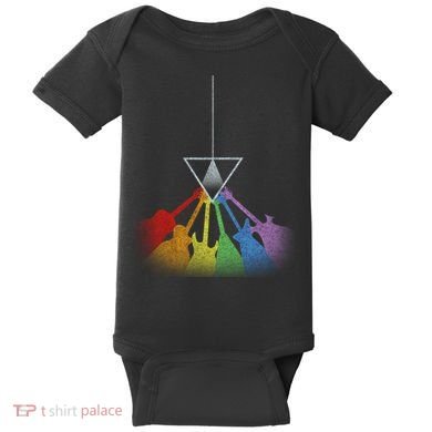 Vintage Colorful Guitars  Baby Bodysuit