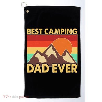 Vintage Colors Best Camping Dad Ever Golf Towel