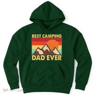 Vintage Colors Best Camping Dad Ever Hoodie