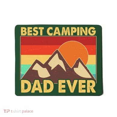 Vintage Colors Best Camping Dad Ever Mousepad