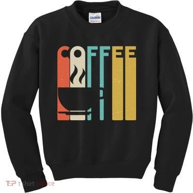 Vintage Colors Coffee Cup Logo Kids Sweatshirt