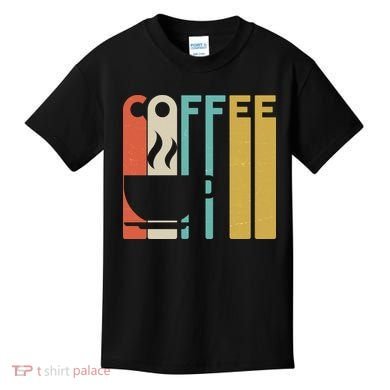 Vintage Colors Coffee Cup Logo Kids T-Shirt