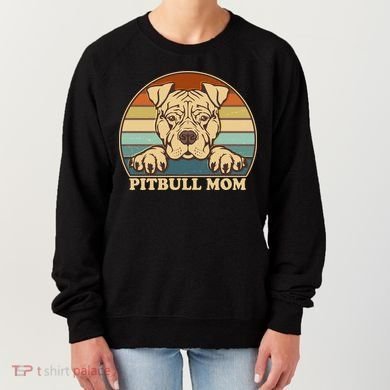 Vintage Colors Pitbull Mom Women's Sweatshirt