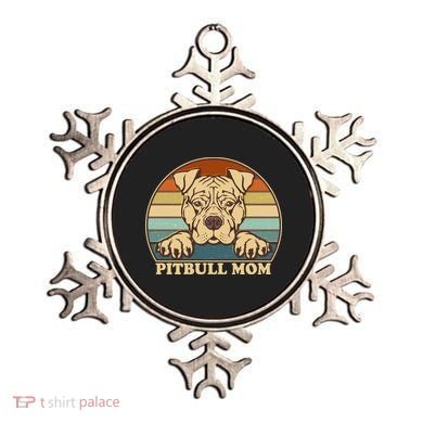 Vintage Colors Pitbull Mom Ornament