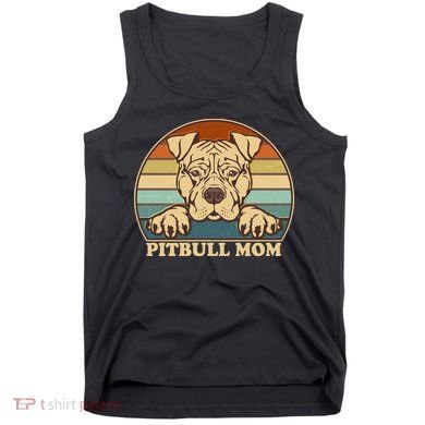 Vintage Colors Pitbull Mom Tank Top