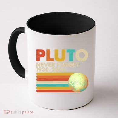 Vintage Colors Pluto Never Forget 1930-2006 Coffee Mug