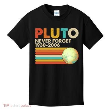 Vintage Colors Pluto Never Forget 1930-2006 Kids T-Shirt