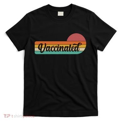 Vintage Colors Retro Sun Vaccinated T-Shirt
