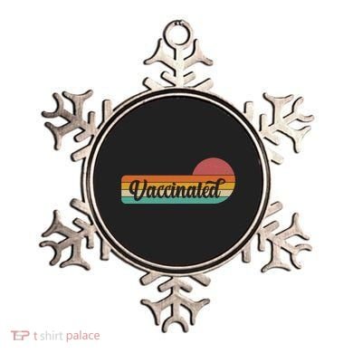 Vintage Colors Retro Sun Vaccinated Ornament