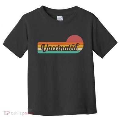 Vintage Colors Retro Sun Vaccinated Toddler T-Shirt