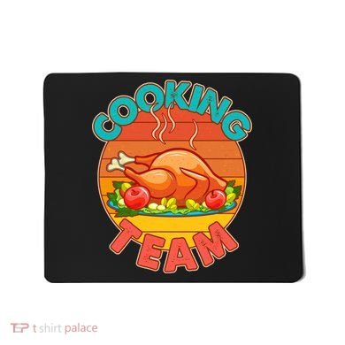 Vintage Cooking Team Emblem Mousepad