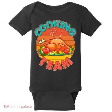 Vintage Cooking Team Emblem Baby Bodysuit