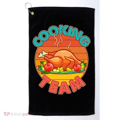 Vintage Cooking Team Emblem Golf Towel