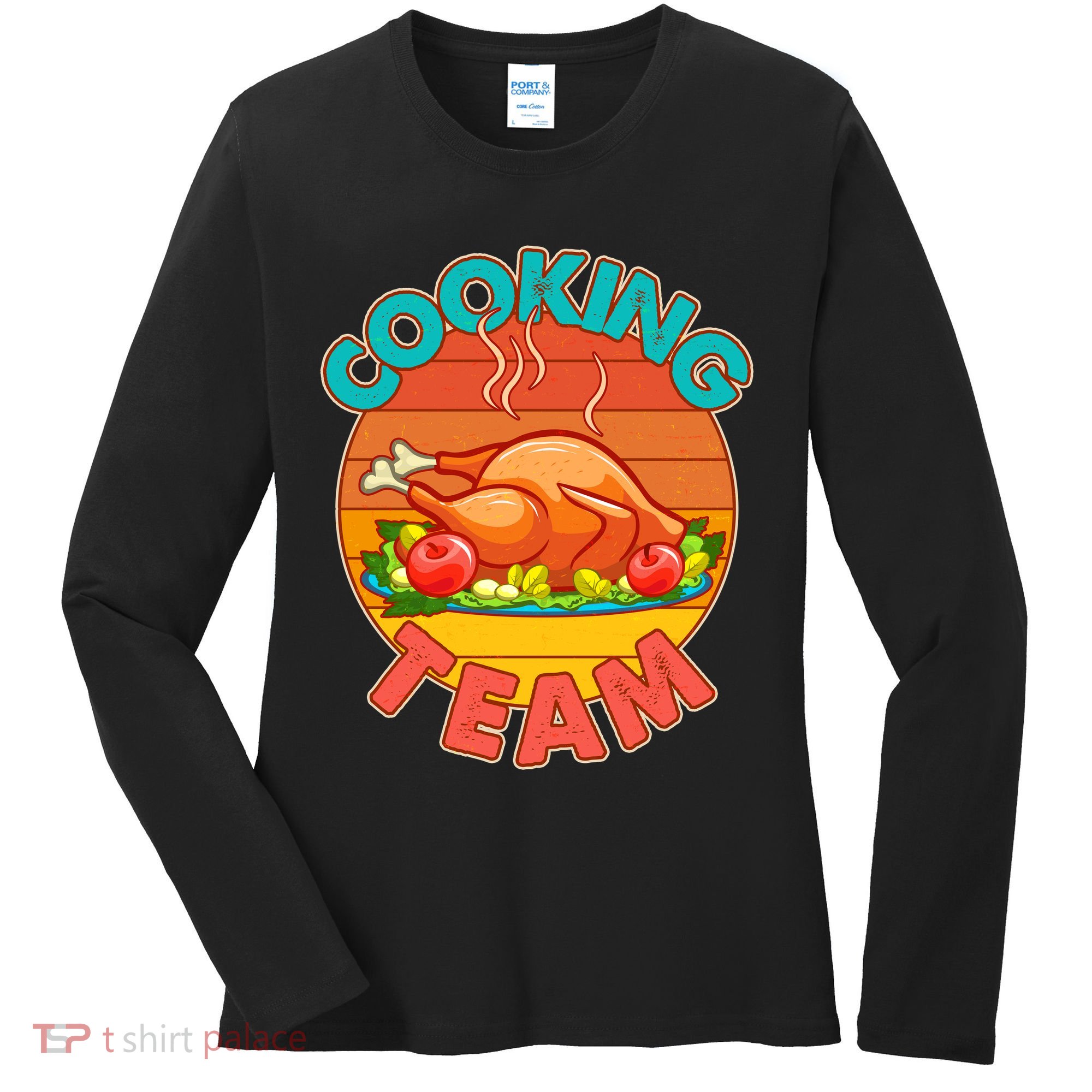 Vintage Cooking Team Emblem Women's Long Sleeve Shirt