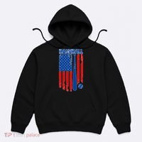 Vintage Cool Baseball American Flag Hoodie thumb 0