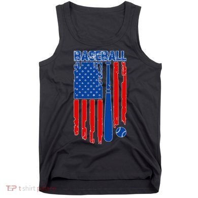 Vintage Cool Baseball American Flag Tank Top