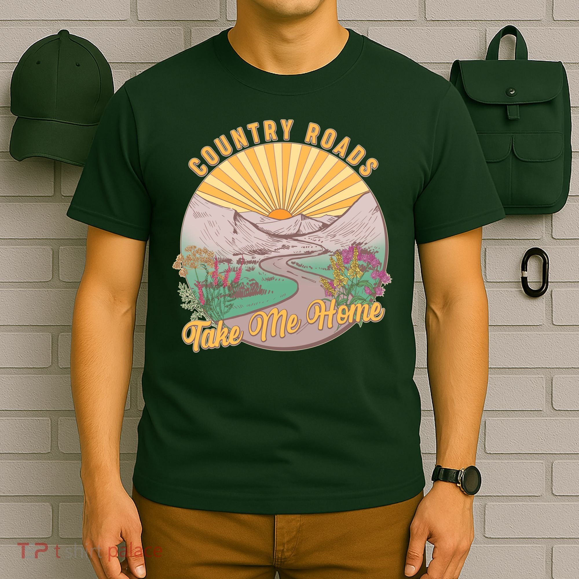 Vintage Country Roads Take Me Home  T-Shirt