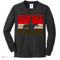 Vintage Cowboy Logo Kids Long Sleeve Shirt thumb 0