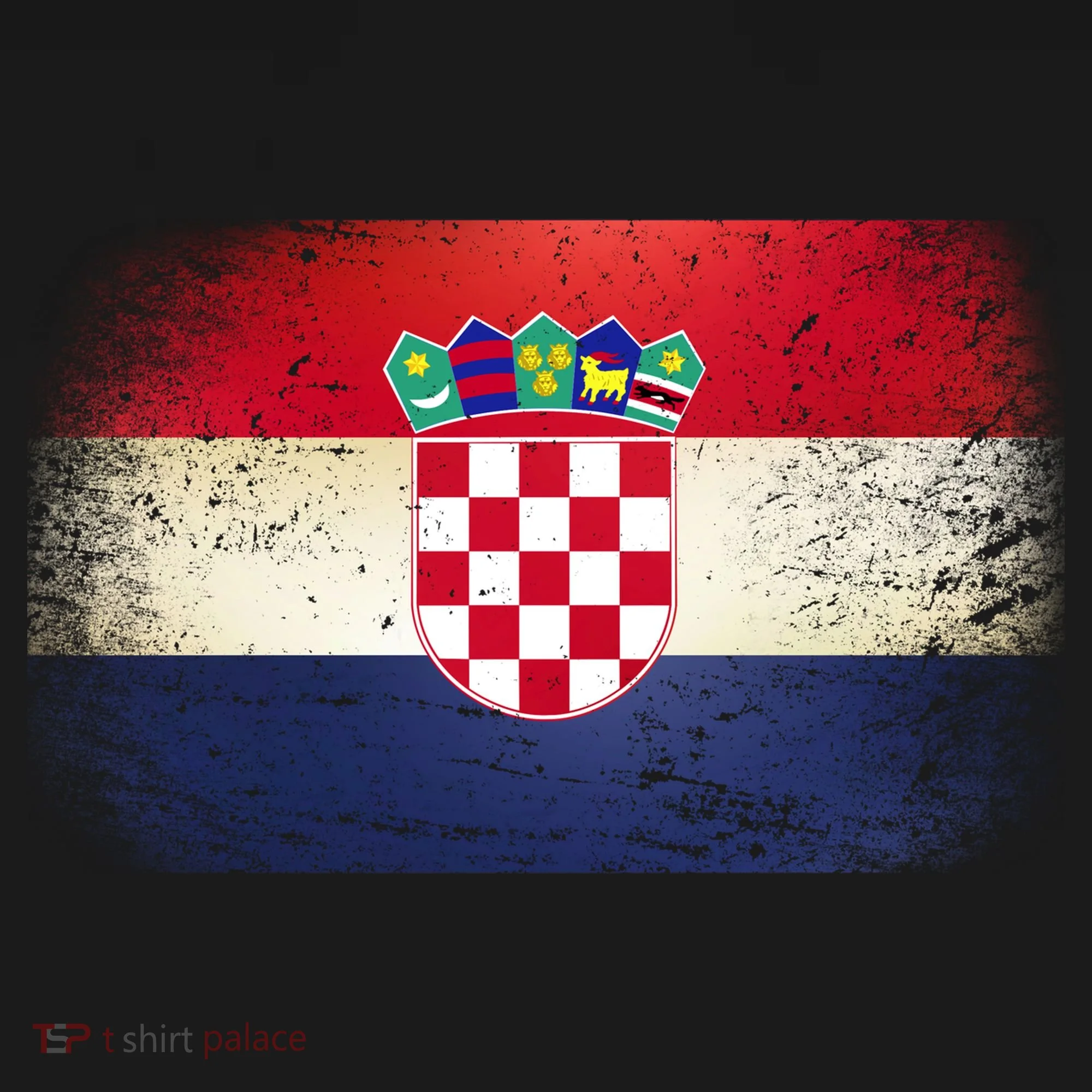 Vintage Croatia Flag Sweatshirt