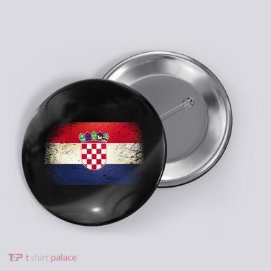 Vintage Croatia Flag Button