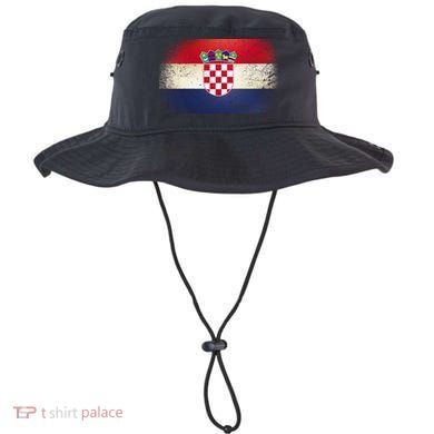 Vintage Croatia Flag Bucket Hat