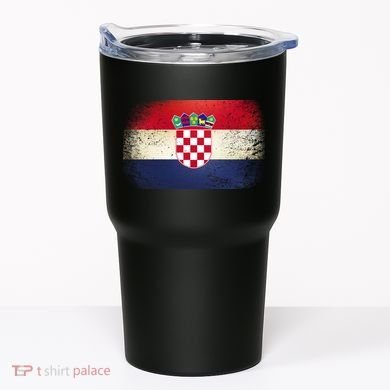 Vintage Croatia Flag Tumbler
