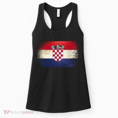 Vintage Croatia Flag Women's Tank Top