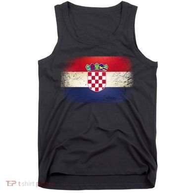 Vintage Croatia Flag Tank Top