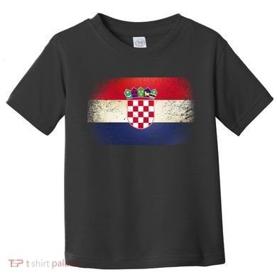 Vintage Croatia Flag Toddler T-Shirt