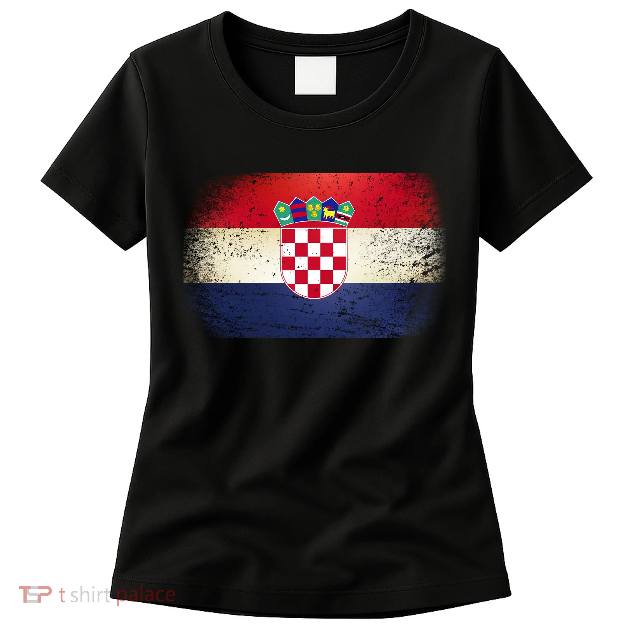 Vintage Croatia Flag Women's T-Shirt