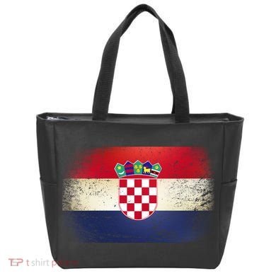 Vintage Croatia Flag Tote Bag