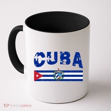 Vintage Cuba Emblem Cuban Flag Coffee Mug