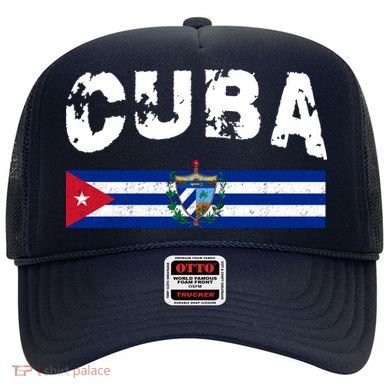 Vintage Cuba Emblem Cuban Flag Hat