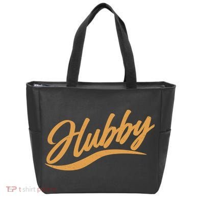 Vintage Cute Hubby Married Life Tote Bag