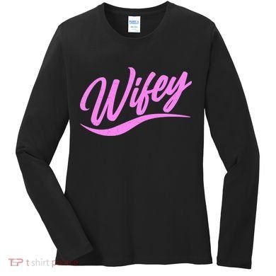 Vintage Cute Wifey Married Life Women's Long Sleeve Shirt