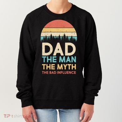 Vintage Dad Man Myth The Bad Influence Women's Sweatshirt