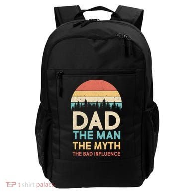 Vintage Dad Man Myth The Bad Influence Backpack