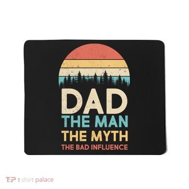 Vintage Dad Man Myth The Bad Influence Mousepad