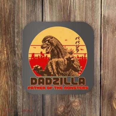 Vintage Dadzilla Father of the Monsters Coaster