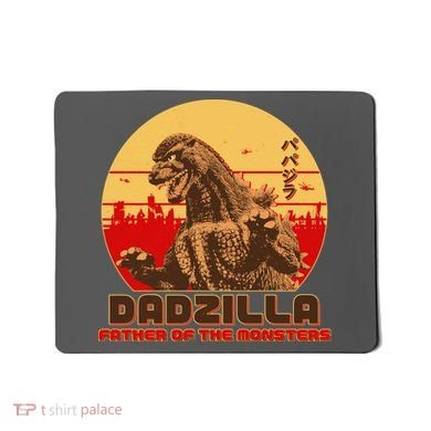 Vintage Dadzilla Father of the Monsters Mousepad