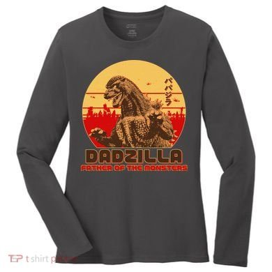 Vintage Dadzilla Father of the Monsters Women's Long Sleeve Shirt