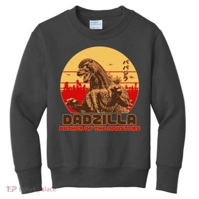 Vintage Dadzilla Father of the Monsters Kids Sweatshirt