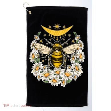 Vintage Daisy Honey Moon Bee Golf Towel