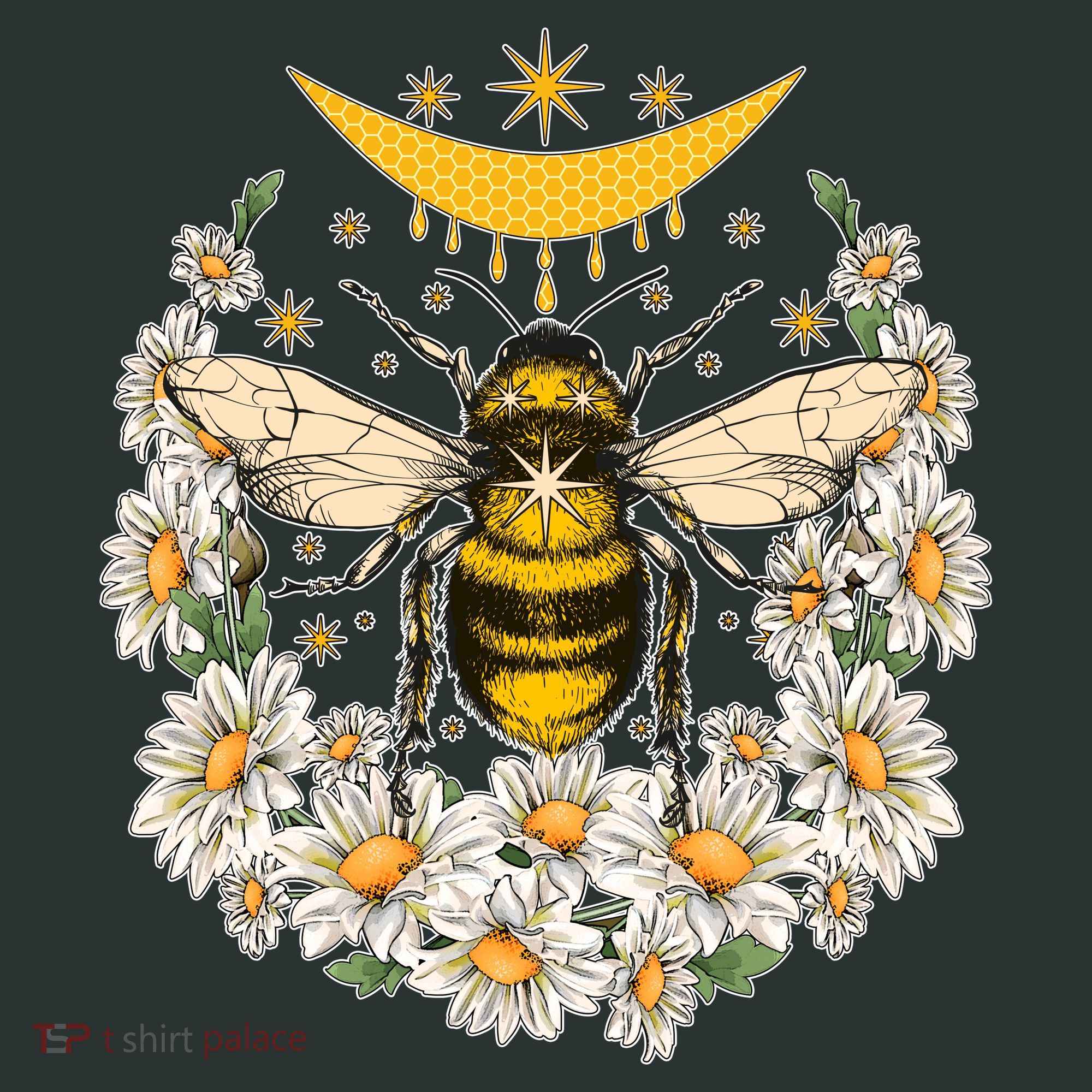 Vintage Daisy Honey Moon Bee T-Shirt
