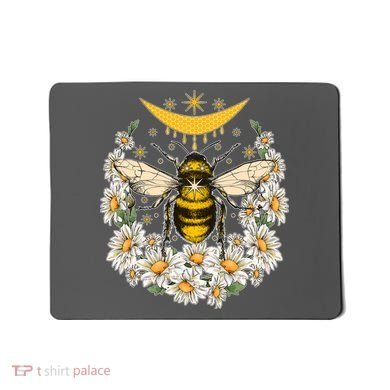 Vintage Daisy Honey Moon Bee Mousepad