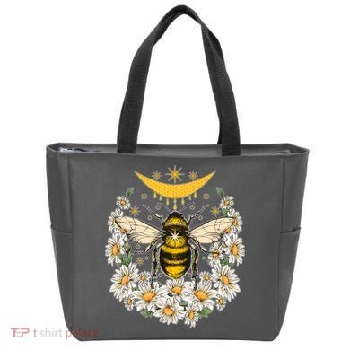 Vintage Daisy Honey Moon Bee Tote Bag