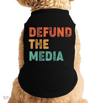 Vintage Defund The Media Doggie Tank