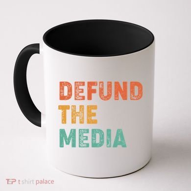 Vintage Defund The Media Coffee Mug